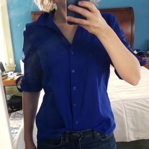 Flow blue button down